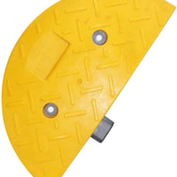 PVC speed ramp end section 20CM yellow for traffic speed bump