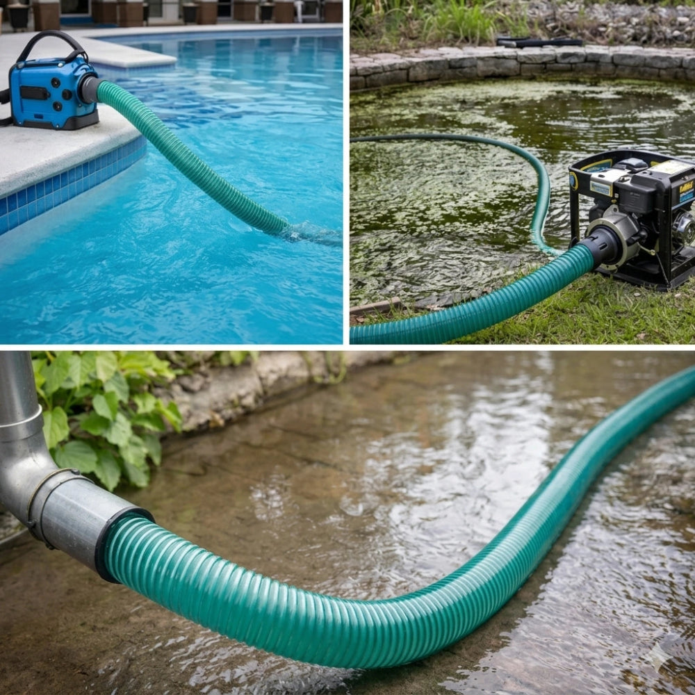  pool pump with suction hoses 