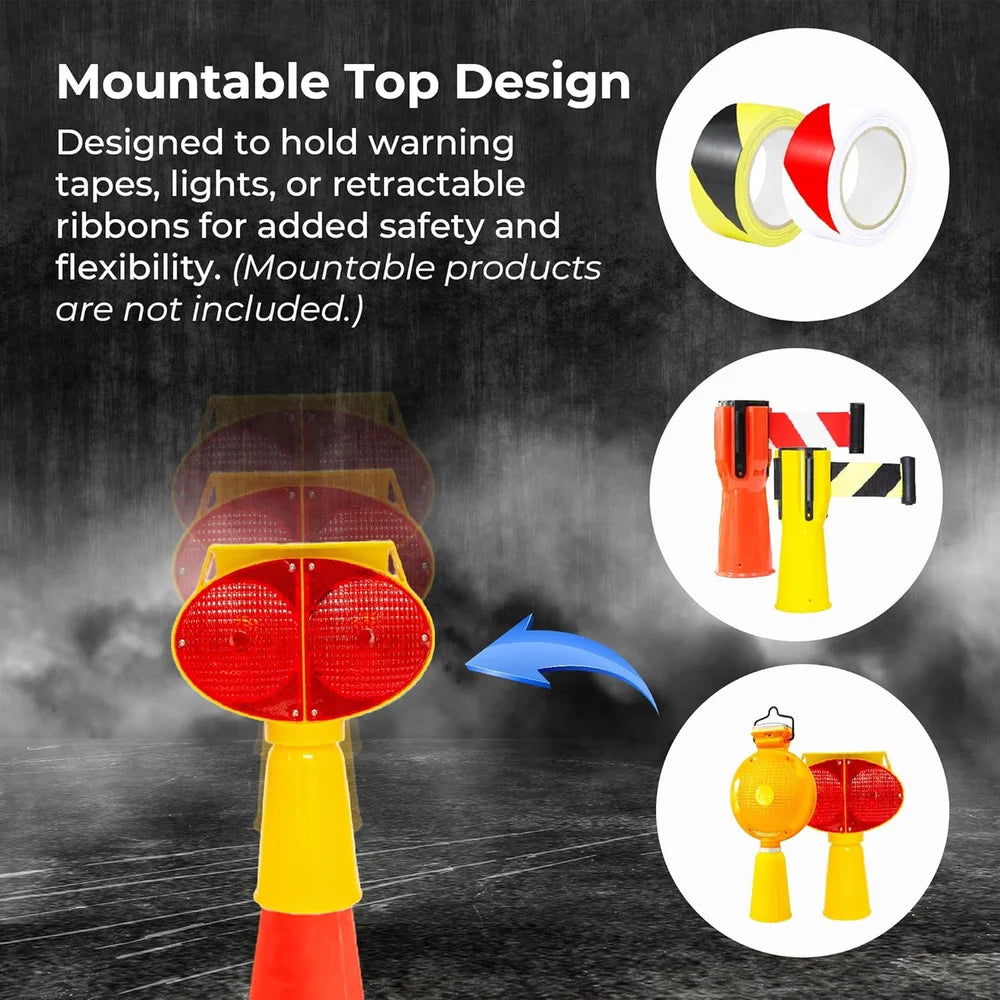 Berry red 100cm 5kg reflective traffic cone for construction and safety zones