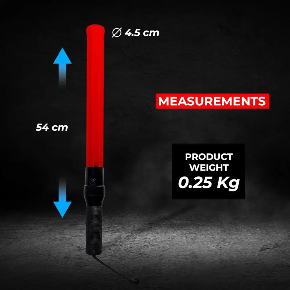 Traffic control baton measurements
