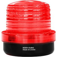 220V rotating red beacon warning light for traffic and industrial safety