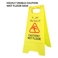 High visible wet floor sign