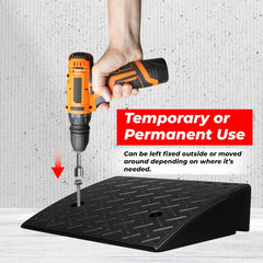 Wheel curb ramp easy installation